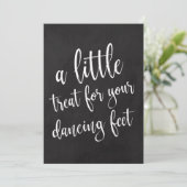 Dansschoenen Betaalbaar bord voor bruiloft Kaart (Staand voorkant)