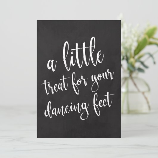 Dansschoenen Betaalbaar bord voor bruiloft Kaart (Staand voorkant)