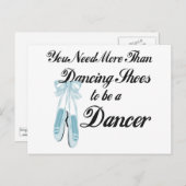 Dansschoenen Briefkaart (Voorkant / Achterkant)