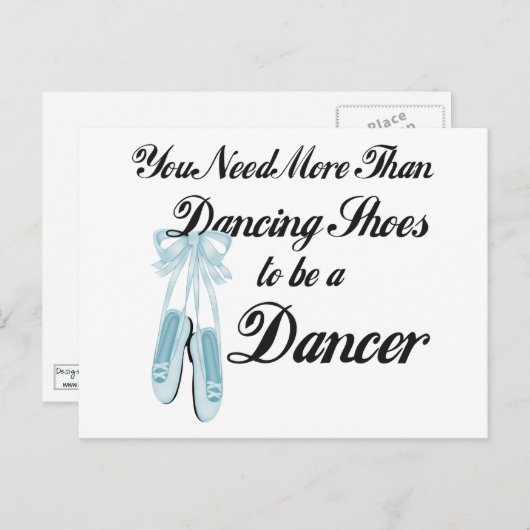 Dansschoenen Briefkaart (Voorkant / Achterkant)