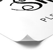 Dansschoenen bruiloft | Moderne kalligrafie Poster (Hoek)