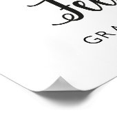 Dansschoenen bruiloft | Moderne kalligrafie Poster (Hoek)