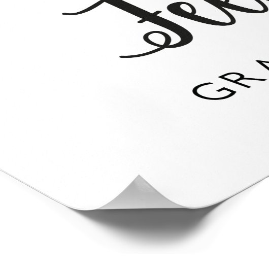 Dansschoenen bruiloft | Moderne kalligrafie Poster (Hoek)