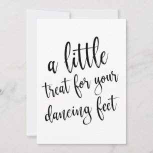 Dansschoenen Calligrafie Betaalbare Trouwtekst