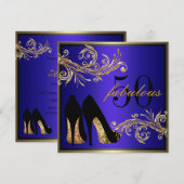 Dansschoenen - Fantastische uitnodiging voor 50e v (Voorkant / Achterkant)