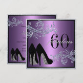 Dansschoenen - Fantastische uitnodiging voor 50e v (Voorkant / Achterkant)