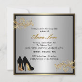 Dansschoenen - Fantastische uitnodiging voor 50e v (Achterkant)