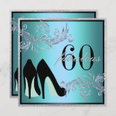 Dansschoenen - Fantastische uitnodiging voor 50e v (Voorkant / Achterkant)