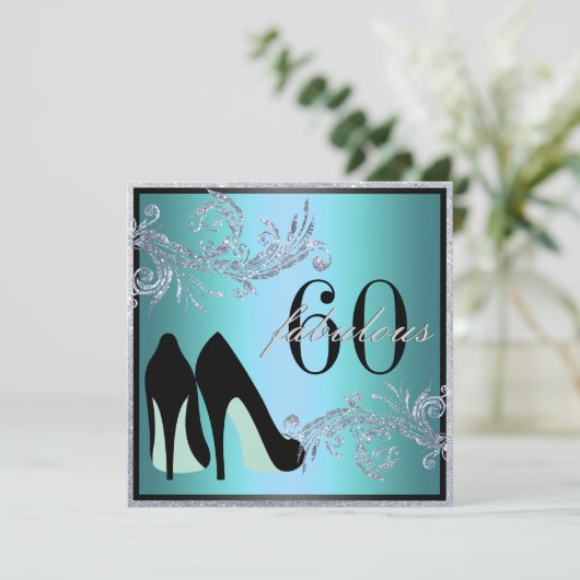 Dansschoenen - Fantastische uitnodiging voor 50e v (Staand voorkant)