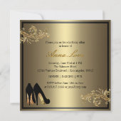 Dansschoenen - Fantastische uitnodiging voor 50e v (Achterkant)