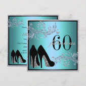 Dansschoenen - Fantastische uitnodiging voor 50e v (Voorkant / Achterkant)