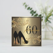 Dansschoenen - Fantastische uitnodiging voor 60e v (Staand voorkant)