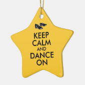 Dansschoenen  kalm houden en dans aan keramisch ornament (Links)