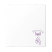 Dansschoenen met balletslippers notitieblok (Voorkant)