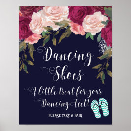 dansschoenen tekenen een kleine traktatie voor je  poster