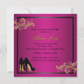 Dansschoenen - Uitnodiging voor 60e verjaardag (Achterkant)