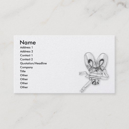 dansschool visitekaartje (Voorkant)