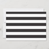 Dansscript zwart | Witte repetitie diner Kaart (Achterkant)