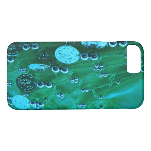 Danssjasje met blauw groene munten Case-Mate iPhone case (Achterkant (Horizontaal))