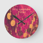 Danssjasje met munten ronde klok (Voorkant)