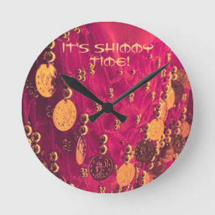 Danssjasje met munten ronde klok