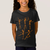Dansskeletballetdanser ballerina grappig t-shirt (Voorkant)