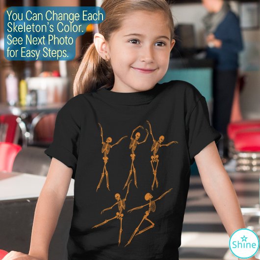 Dansskeletballetdanser ballerina grappig t-shirt