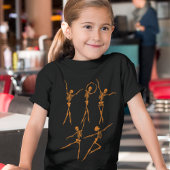 Dansskeletballetdanser ballerina grappig t-shirt