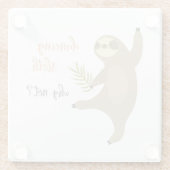 Danssleuf | Waarom niet? Glazen Onderzetter (Achterkant)