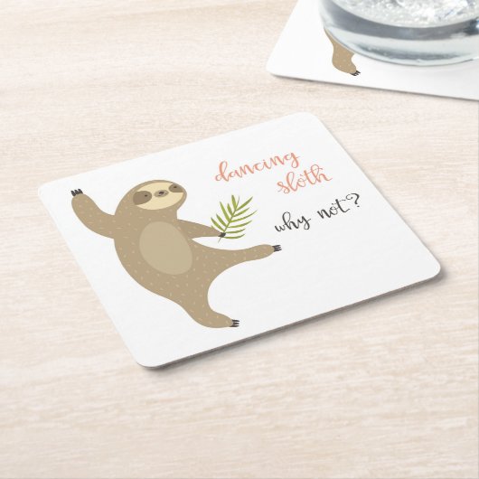 Danssleuf | Waarom niet? Kartonnen Onderzetters (Schuin)