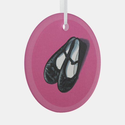 dansslippers glas ornament (Voorkant Rechts)