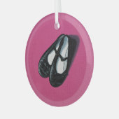 dansslippers glas ornament (Voorkant links)