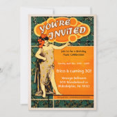  dansstijl feestuitnodiging kaart (Voorkant)