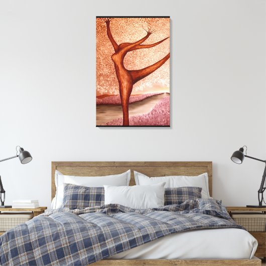 Dansstructuur Canvas Afdruk (Insitu (Slaapkamer))