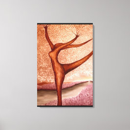 Dansstructuur Canvas Afdruk