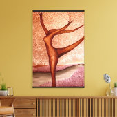 Dansstructuur Canvas Afdruk (Insitu (Woonkamer))