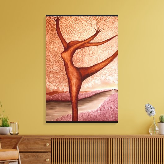 Dansstructuur Canvas Afdruk (Insitu (Woonkamer))