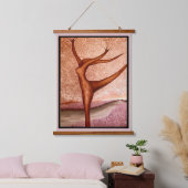 Dansstructuur Hangend Wandkleed (Slaapkamer)