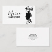 Dansstudio lessen visitekaartje (Voorkant / Achterkant)