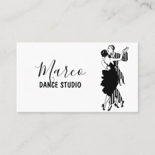 Dansstudio lessen visitekaartje