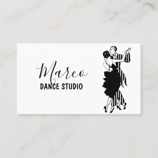Dansstudio lessen visitekaartje (Voorkant)