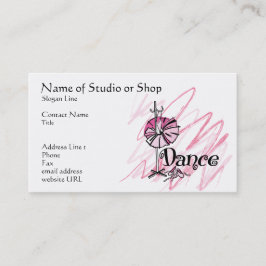 Dansstudio of winkel visitekaartje