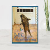 DansTabby Cat Birthday Bedankkaart (Voorkant)