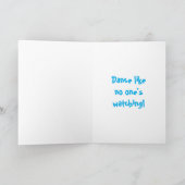 DansTabby Cat Birthday Kaart (Binnen)