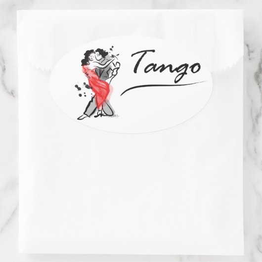 Danstango Ovale Sticker (Tas)