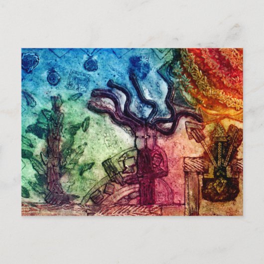 Danstribaal Man Briefkaart (Voorkant)