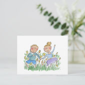 danstulpen briefkaart (Staand voorkant)