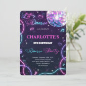 Dansuitnodiging Kaart (Staand voorkant)