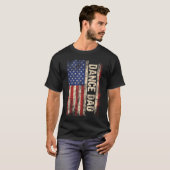 Dansvader Us Amerikaanse Vlag Danser Dansende Vade T-shirt (Voorkant volledig)