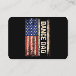 Dansvader US Amerikaanse vlag shirt danser dansen  Visitekaartje